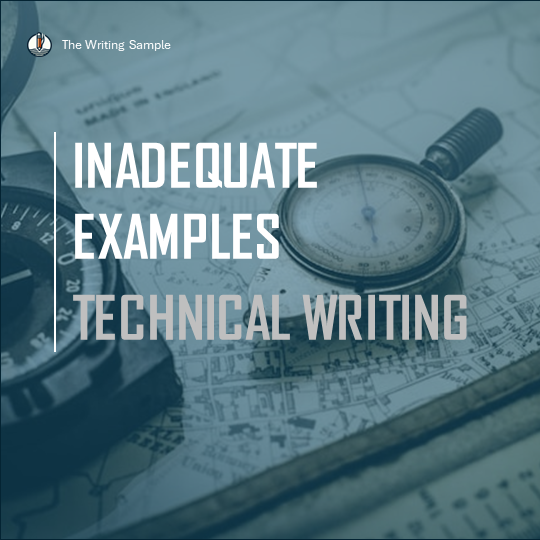 Inadequate Examples in Technical writing